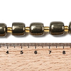 Natürliche Pyrit Perlen Stränge&nbsp;G-Z131-D01-03