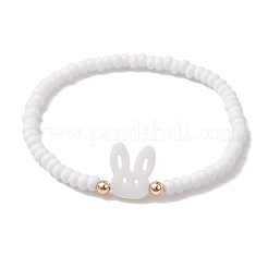 Bracelets extensibles en perles de verre&nbsp;BJEW-MZ00126-05