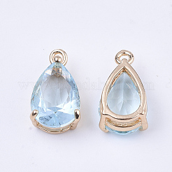 Charms in vetro trasparente&nbsp;X-GLAA-T007-11C