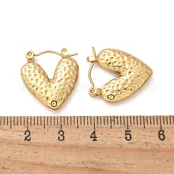 Boucles d'oreilles créoles en acier inoxydable 304 pour femmes&nbsp;EJEW-L296-049G