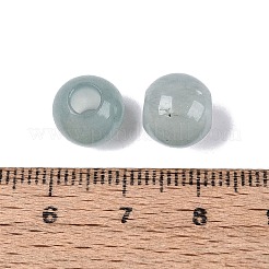 Natürliche weiße jade europäische perlen&nbsp;G-Q607-01A-07