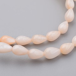 Conchiglia naturale fili di perle&nbsp;X-BSHE-P013-06