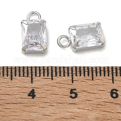 Latón micro pavimenta claro cubic zirconia encantos&nbsp;CU-CBAD360-11P-02