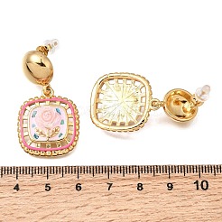 Boucles d'oreilles pendantes à clous en acier inoxydable 304 pour femmes&nbsp;EJEW-A164-04B-G