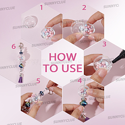 20pcs cuentas de acrílico transparente&nbsp;TACR-SC0002-80A