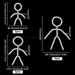 6 Stück 3 Stil Kunststoff-Actionfigur bewegliches Skelett&nbsp;FIND-PH0008-72