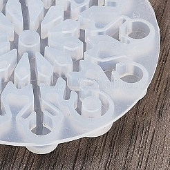 Moules à pendentif en silicone pour flocon de neige de Noël&nbsp;DIY-A054-01E
