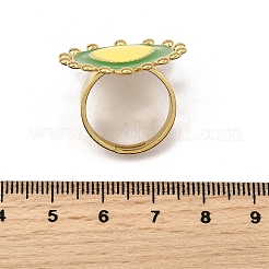 304 Edelstahl Emaille Fingerringe für Damen&nbsp;RJEW-Z096-01G-01