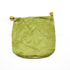 Sacchetti di stoffa per imballaggio regalo sacchetti con coulisse&nbsp;ABAG-WH0035-01L