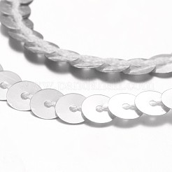 Silberne weiße Paillette / Paillettenrolle&nbsp;X-BS02Y
