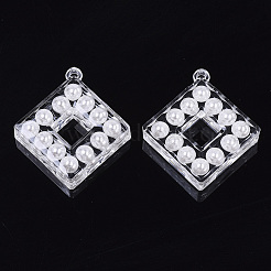 Pendentifs en acrylique transparent &nbsp;TACR-R146-009