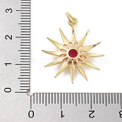 Gestell Messing micro ebnen Zirkonia Anhänger&nbsp;KK-Z071-62B