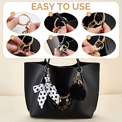 1 manico per borsa in acrilico con stampa leopardata&nbsp;DIY-GA0009-77