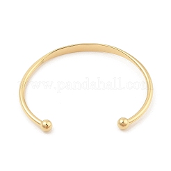 Brazaletes de acero inoxidable 304 con revestimiento iónico (IP) para mujer&nbsp;BJEW-K252-06G