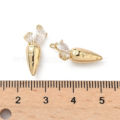 Pendentifs avec zircon cubiques à micro-pavés en laiton&nbsp;KK-L260-14G