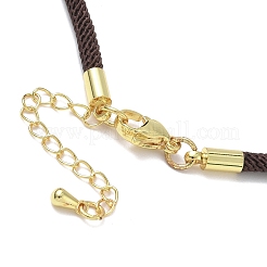 Fabricación de collares con cordón de nailon milanés de 3 mm&nbsp;NJEW-H084-01G-40