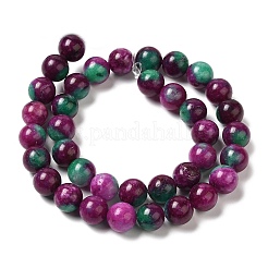Naturali tinti giada bianca fili di perline&nbsp;G-M402-C04-05