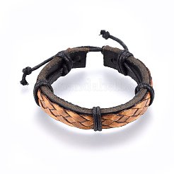 Geflochtenen Lederband Armbänder&nbsp;BJEW-F347-12