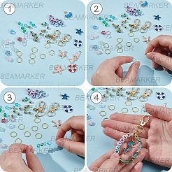 Kit di reperti per la creazione di portachiavi fai da te&nbsp;DIY-BM0002-84