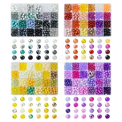 528pcs 24 Arten Glasperlenstränge&nbsp;EGLA-YW0003-28