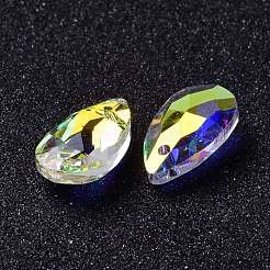 Pendentifs en verre de larme à facettes&nbsp;GLAA-O008-A15