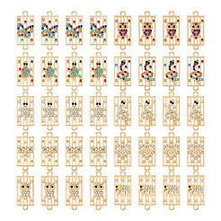 Fascini del connettore del rhinestone della lega di 40pcs 10 stili&nbsp;FIND-TA0002-01