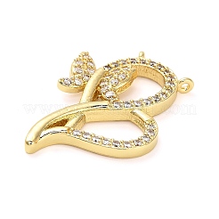 Pendentifs avec zircon cubiques à micro-pavés en laiton&nbsp;KK-L229-071G