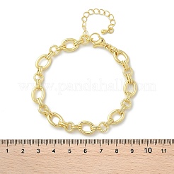 Messing-Kabelkettenarmbänder für Frauen und Männer&nbsp;BJEW-K273-13G