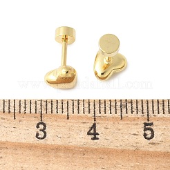 Orecchini a bottone in acciaio inossidabile 304&nbsp;EJEW-Q028-03D-G