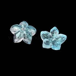 Embouts de perles de verre teints et chauffés&nbsp;X-GLAA-Z019-02C
