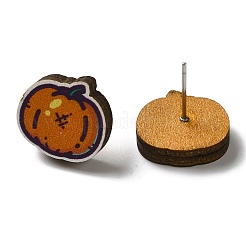 Aretes de madera&nbsp;EJEW-Z054-01D