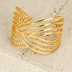 Brazaletes de acero inoxidable 304 para mujer&nbsp;CO0249-2