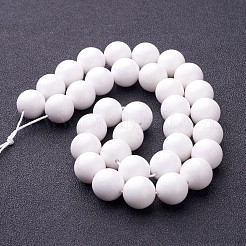 Natur Mashan Jade runde Perlen Stränge&nbsp;G-D263-12mm-XS01