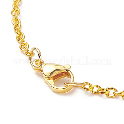 Braccialetto rosa di fascino dello smalto della lega del nastro di consapevolezza del cancro al seno&nbsp;BJEW-JB09159