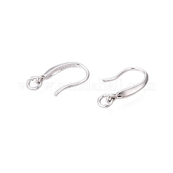 Ganci per orecchini in argento sterling anti-ossidazione rodiato 925&nbsp;STER-N016-26P