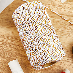 2 rotolo di filo di cotone intrecciato a 2 capi per macramè&nbsp;MAKN-CY0001-01A