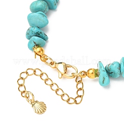 Braccialetti con perle di turchese sintetico&nbsp;BJEW-JB12413-03