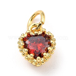 Pendentifs en zircone cubique de couleur mélangée en laiton micro pavé&nbsp;ZIRC-D120-02G-04