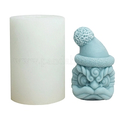 3d tanzender Löwenkopf DIY lebensmittelechte Silikonstatuen-Kerzenformen&nbsp;PW-WG99762-01