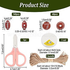 Kit para hacer pulseras con cuentas de rugby&nbsp;DIY-NB0007-48
