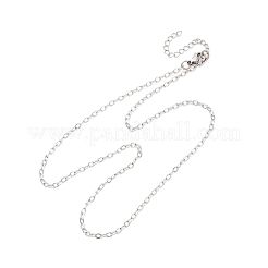 Colliers à chaîne en acier inoxydable texturé 304 de 2.5 mm&nbsp;NJEW-JN05491-02