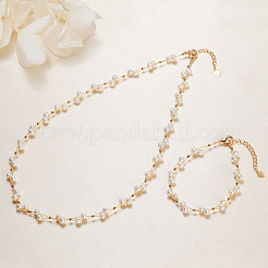 Collane di perle d'acqua dolce naturali e braccialetti di perline&nbsp;WG3957A-03