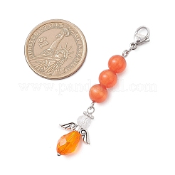 Pendentifs décoratifs en alliage d'ange&nbsp;HJEW-TA00441