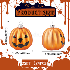 12 pendentif décoratif en plastique pour décorations sur le thème d'Halloween.&nbsp;KY-WH20007-01