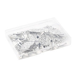 40 pz 10 stili di ciondoli in lega in stile tibetano di Halloween&nbsp;TIBE-FS0003-30