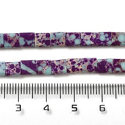 Brins de perles de jaspe impérial synthétiques&nbsp;G-F762-A04-01