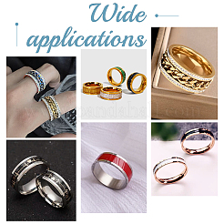 20 stücke 20 stile 201 edelstahl geriffelte finger ring einstellungen&nbsp;STAS-UN0042-77
