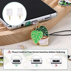 8 Stück Legierungs-Email-Handygurte&nbsp;HJEW-SW00132-10