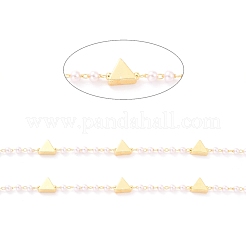 Chaînes de perles d'imitation en plastique ccb faites à la main&nbsp;CHC-I038-22G