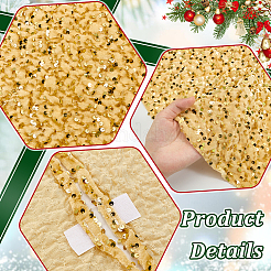 Weihnachtsbaumrock aus Polyester mit Pailletten&nbsp;DIY-WH0622-400B